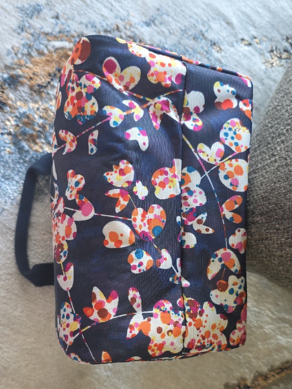 Vera Bradley Navy Floral Zip Cooler - Picture 13 of 16